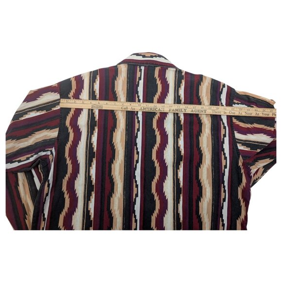 Vtg Wrangler Long Sleeve Shirt Sz‎ XL Snap Aztec Rodeo Cowboy Western Southwest - Picture 11 of 12